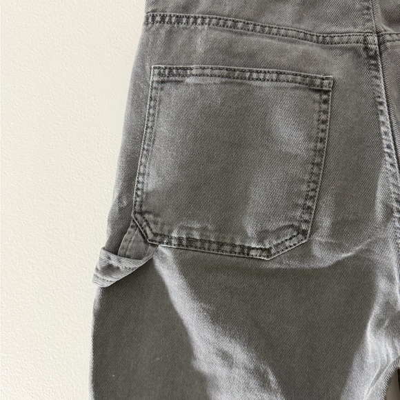 TNA Aritzia High Waisted Carpenter Greenwich Pant in Grey Size 4 Cotton Jean - Picture 12 of 16